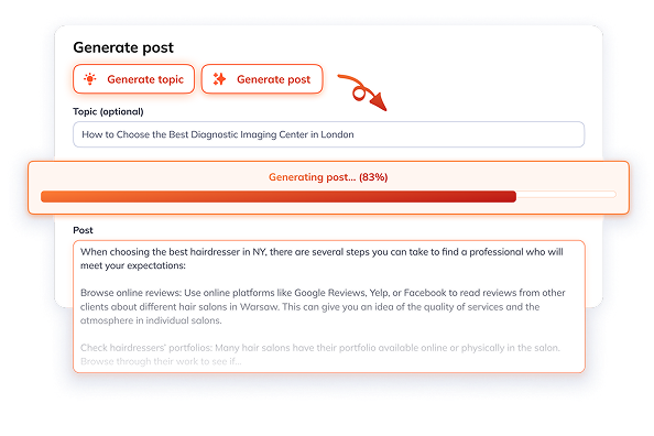 Generator postów AI